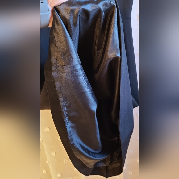 Pendleton sleeveless v-neck black cocktail dress 8 virgin wool - Picture 6 of 8